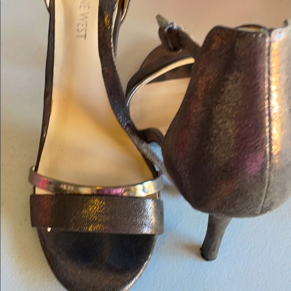 Copper color pumps. 8.5 size . Delicate straps yet solid fit.